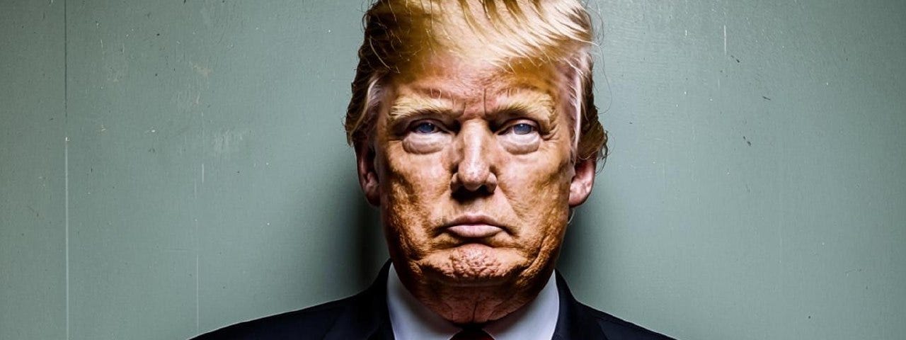 AI generated picture of Donald Trump mug shot