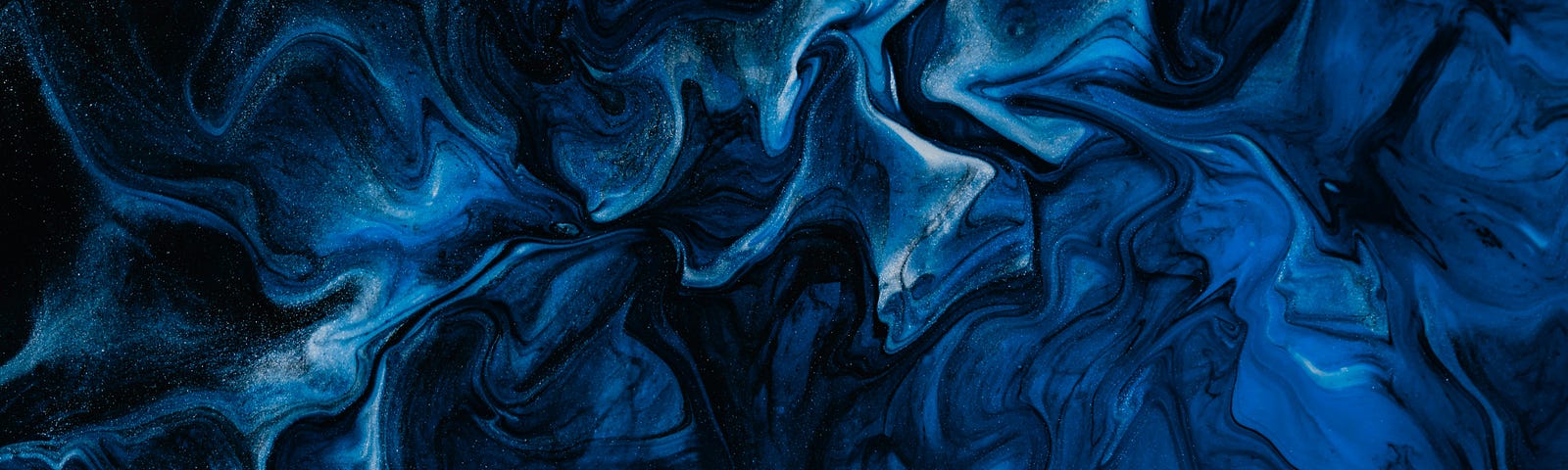 Abstract blue and black artwork