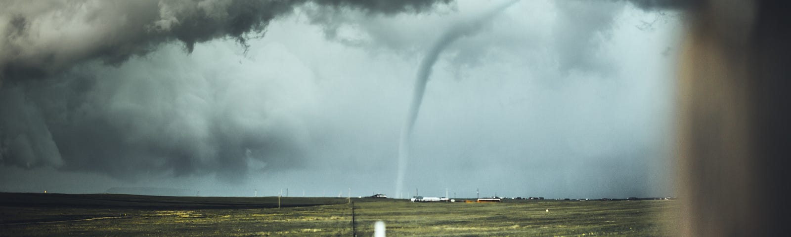 Tornado across an Iowa field