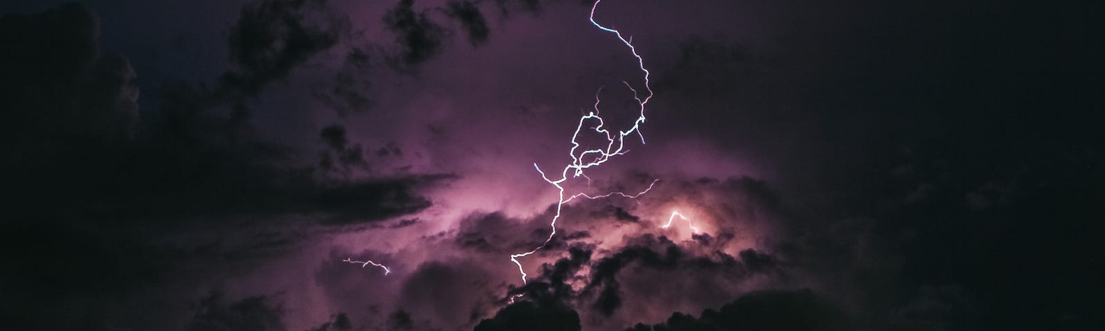 lightning in a thunderstorm