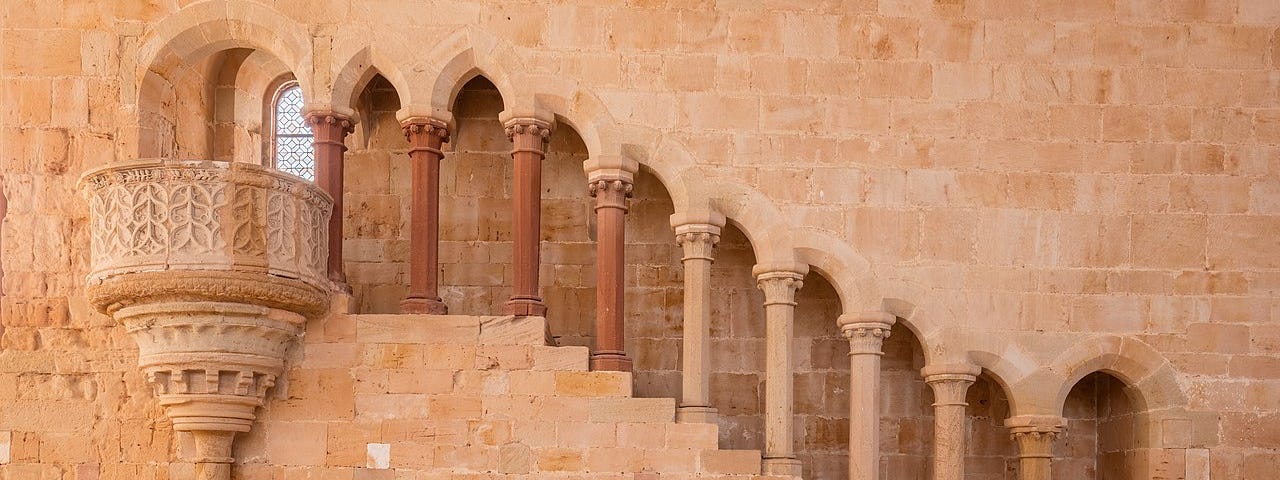 Image of a staircase built into a wall