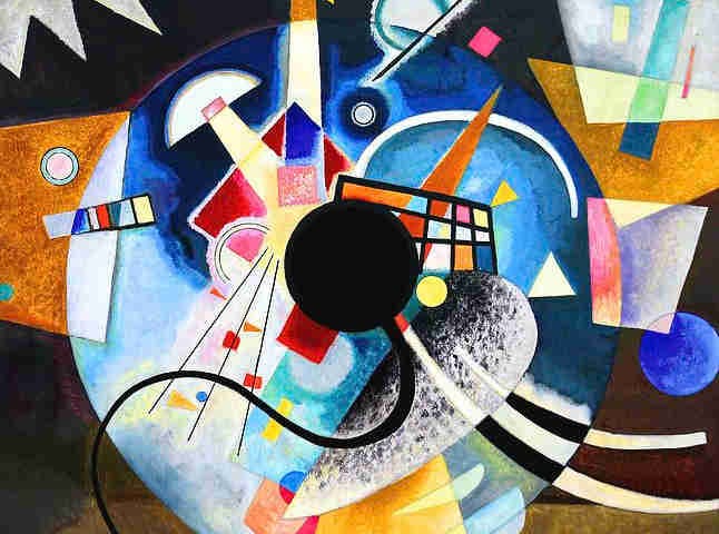 Resim, One Center, Wassily Kandinsky.