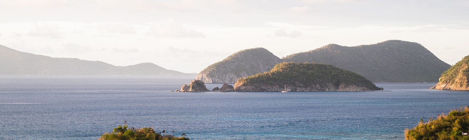 Calm seas near the Virgin Islands.