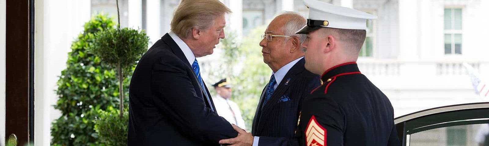 Trump meeting Malaysia’s prime minister, Najib Razak