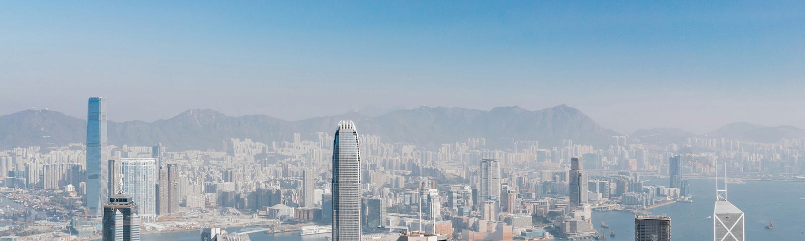 A view of Hong Kong, where the author lives in