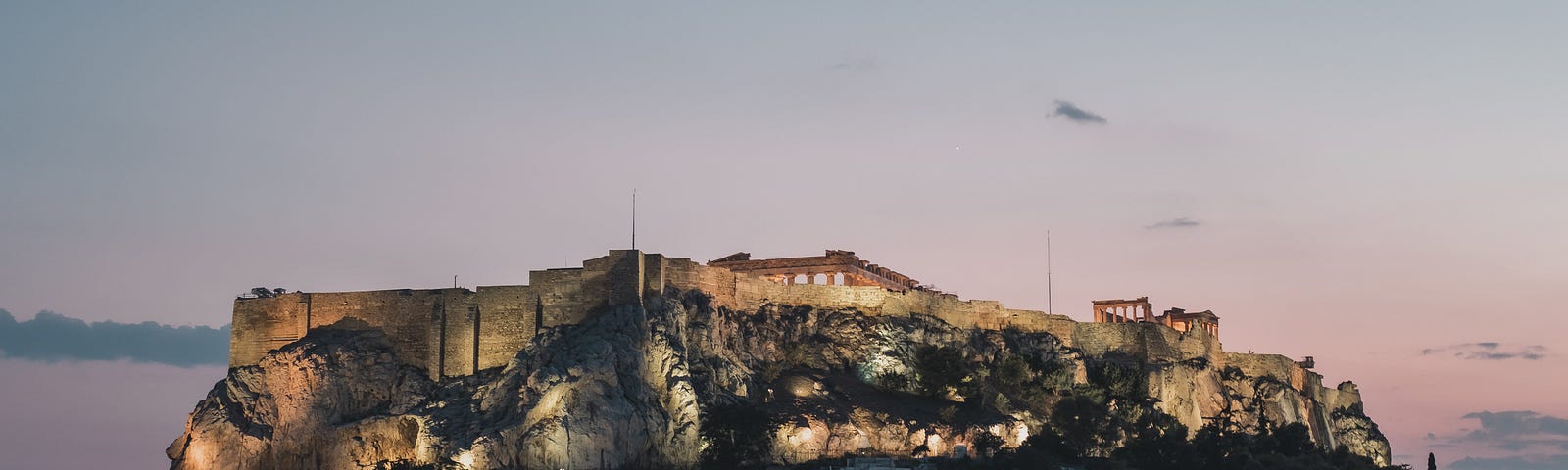 Acropolis Hill at twilight