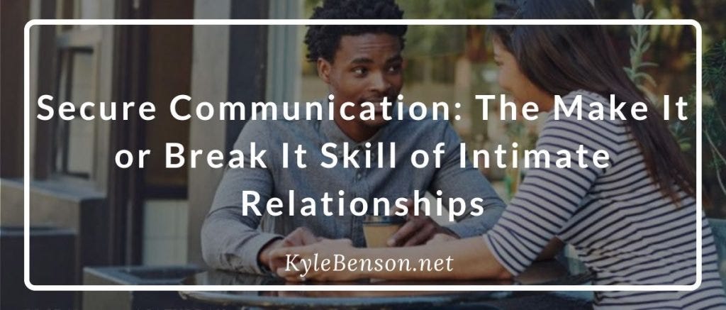 secure communication as a skill for intimate relationships