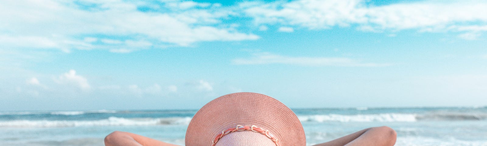 lady lying on the beach