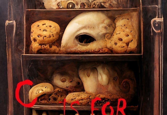 Creepy cookie shelf