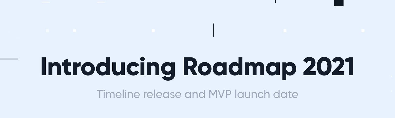 Introducing our roadmap for 2021 and MVP launch date