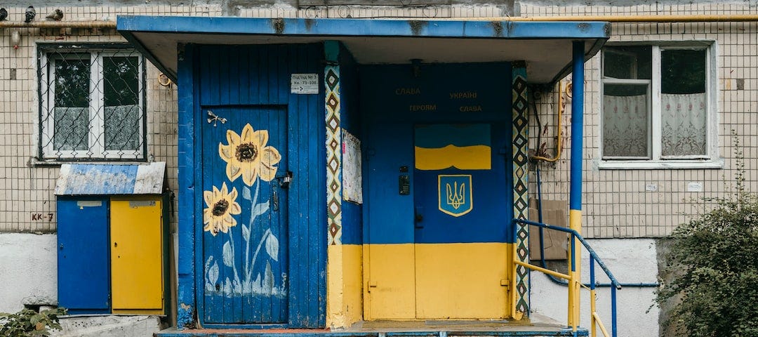 Ukrainian painted house.