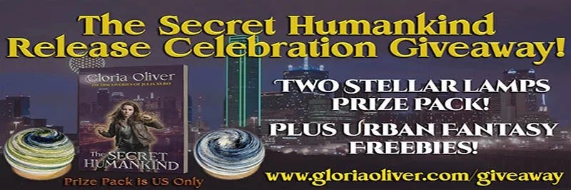 The Secret Humankind Release Celebration Giveaway Banner