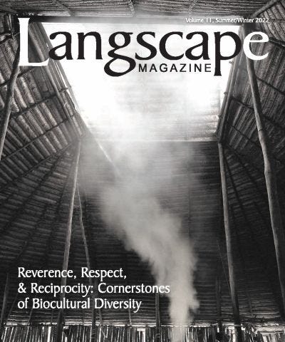 Langscape Magazine, Volume 11, front cover.