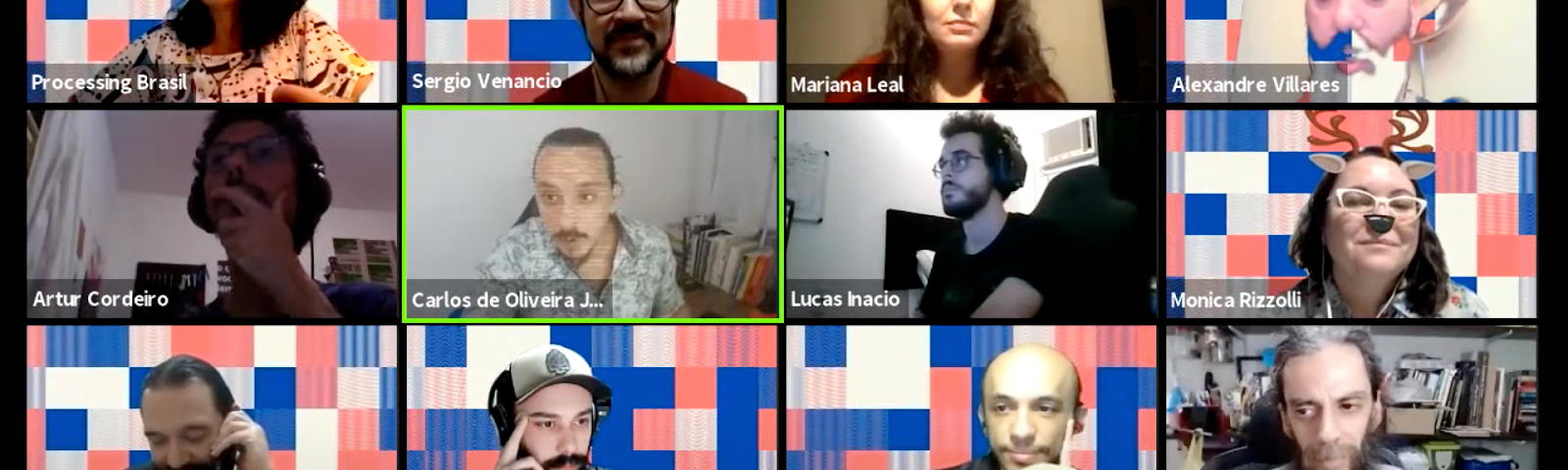 A screenshot of a livestream with 12 participants within a zoom titled “PCDBR21 — Lightning Talks.”