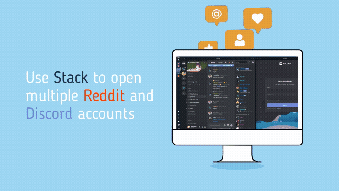Reddit Discord - open multiple accounts
