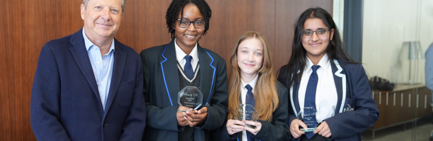 Fulwood Academy students receive an award