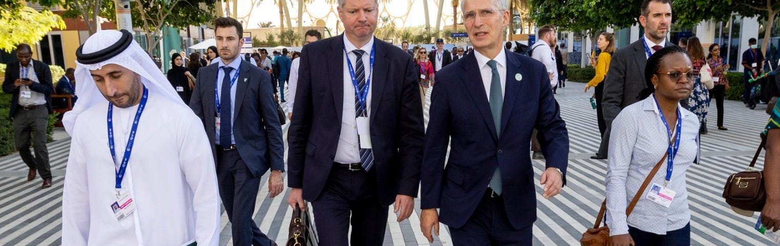 NATO Secretary General Jens Stoltenberg participates in the U.N. Climate Change Conference (COP28) in Dubai, United Arab Emirates, December 1, 2023. Photo courtesy of NATO