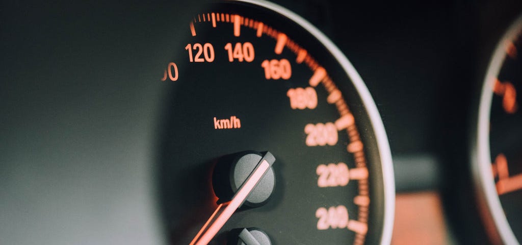 an image of a car speedometer