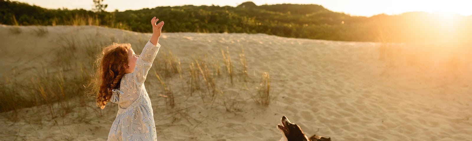 happiness, happy, finding happiness, happy girl on beach with a dog