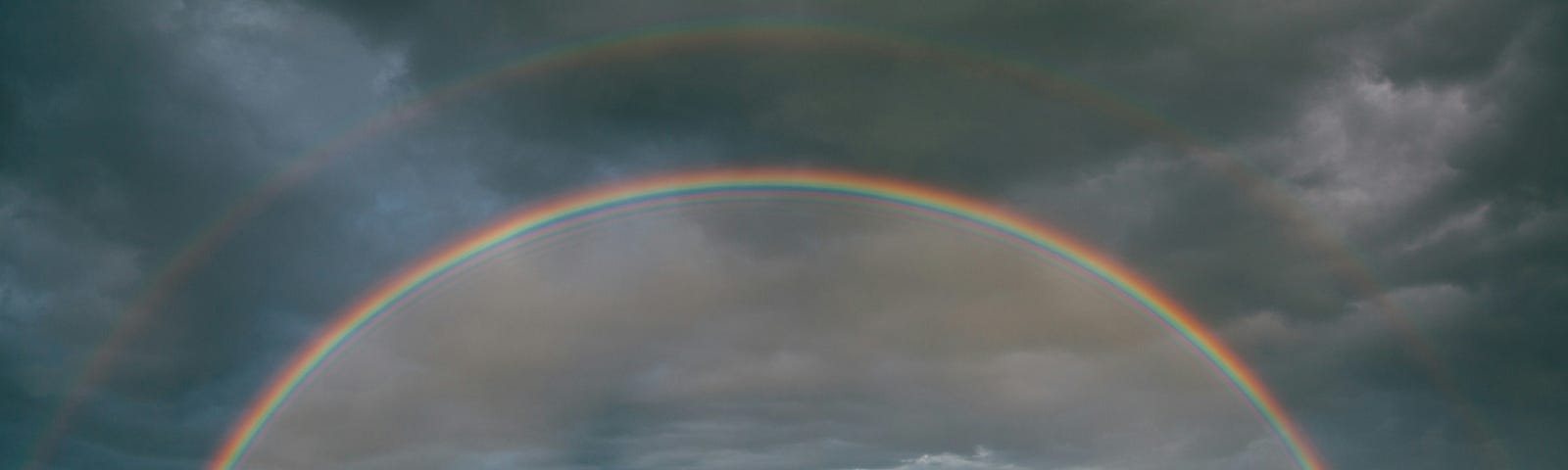 photo of double rainbow