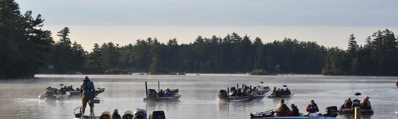 Students bass fishing as a school sport on Lake WinnipesaukeeCredit: New Hampshire Interscholastic Athletic Association