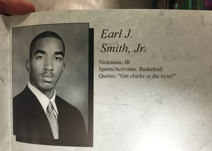 JR Smith Yearbook