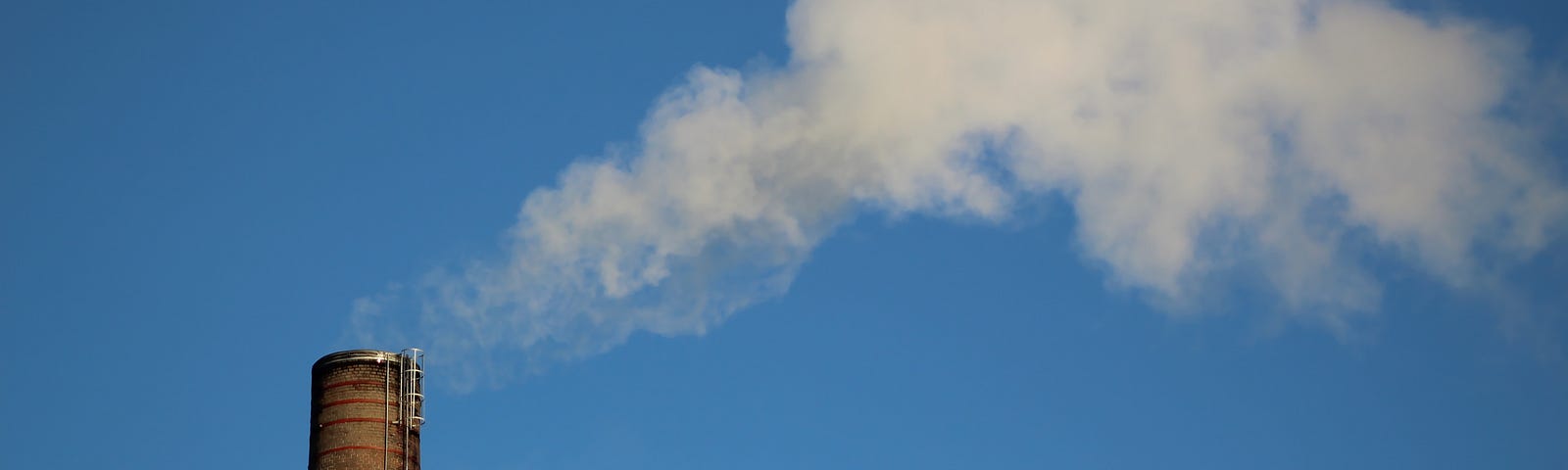 Photo of emissions from a cooling tower