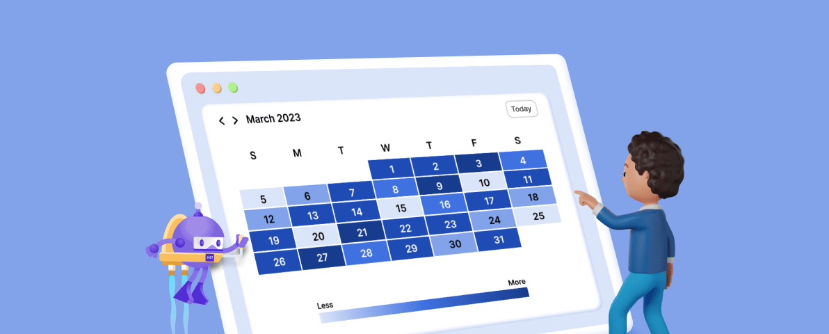 Data Visualization with a Heat Map Using .NET MAUI Scheduler