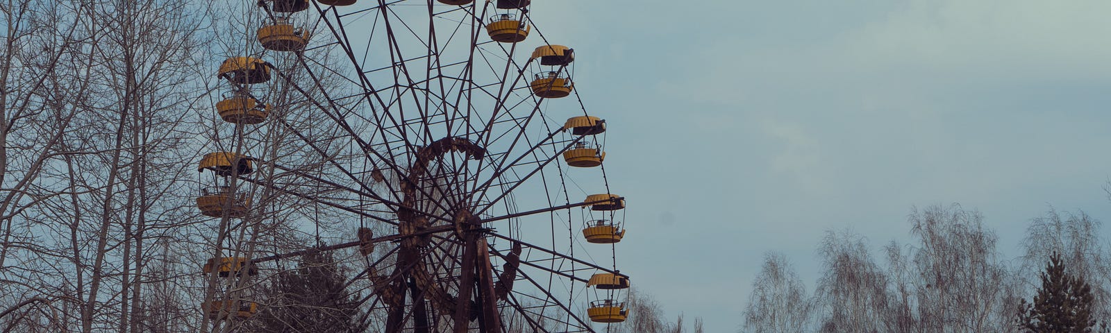Abandoned Ferris wheel in Chernobyl