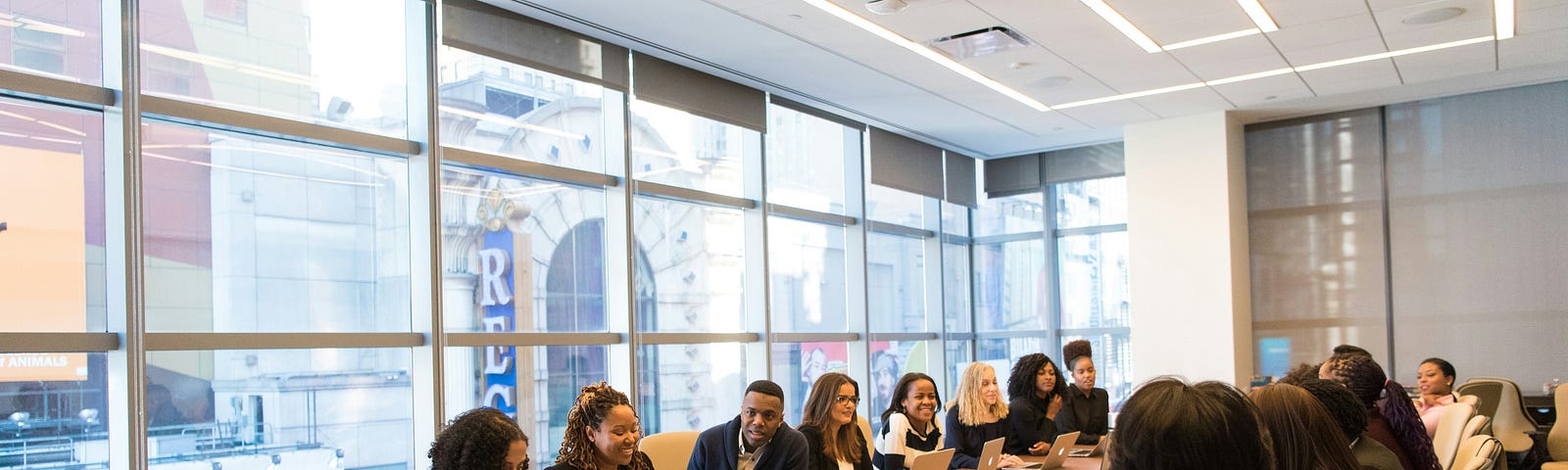 people in a meeting