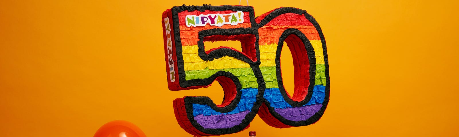 A picture showing the celebration of turning 50 years old.