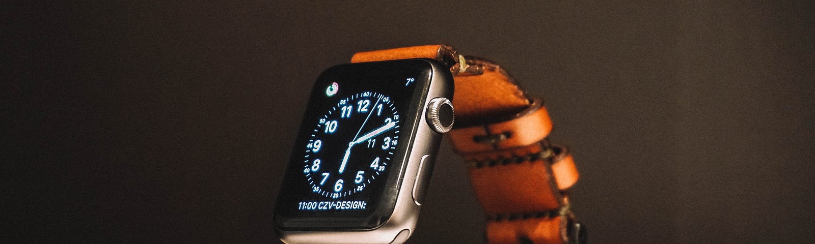 black smartwatch on box