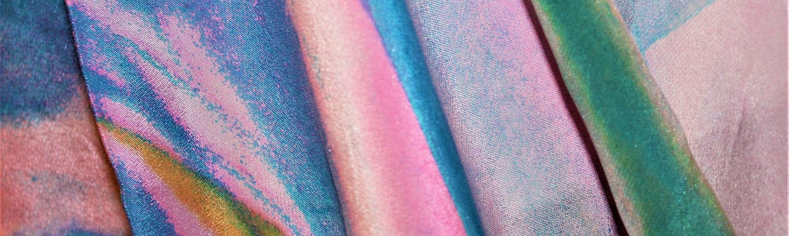Beautiful pink and blue fabric