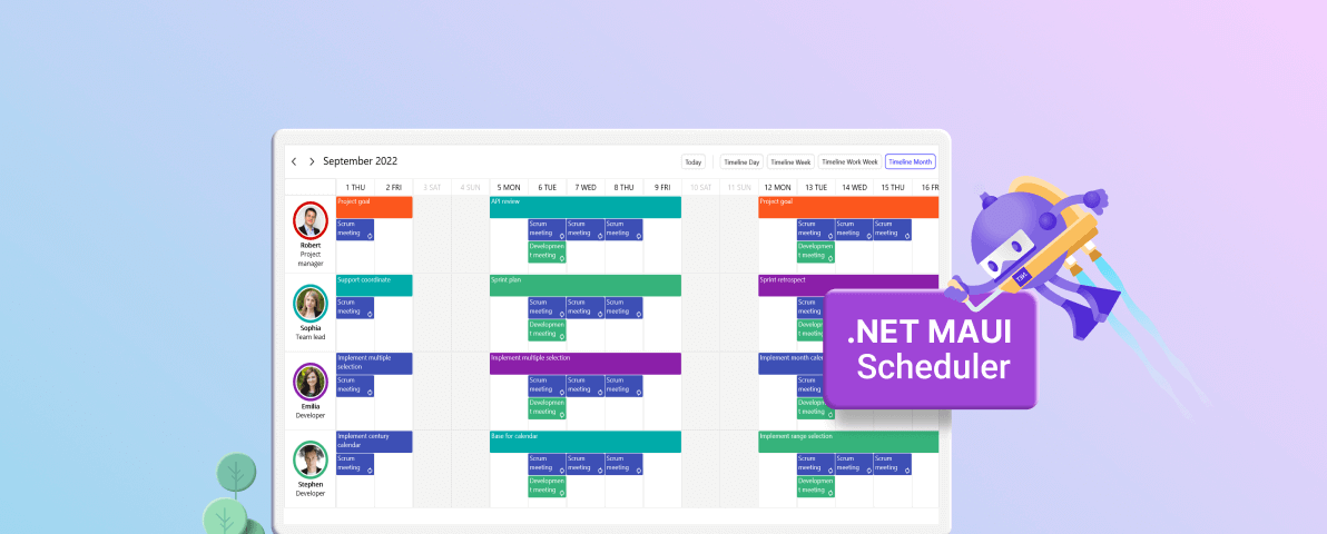 Create Project Planning and Resource Management Calendar in .NET MAUI