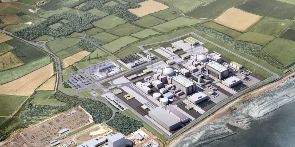 Hinkley Nuclear Generation plant in UK