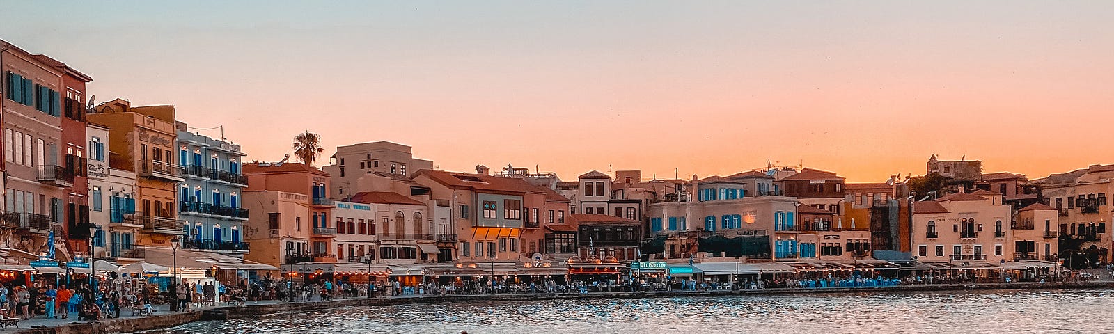 Chania, a town on the Greek island of Crete