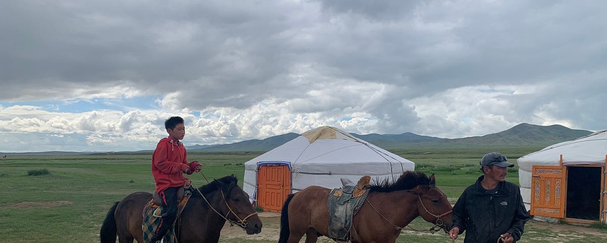 Nomadic family in Hustai, Mongolia. Photo by author.