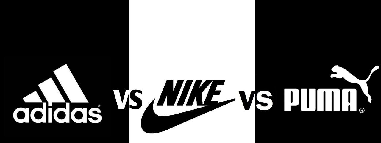 Adidas Nike and Puma head to head