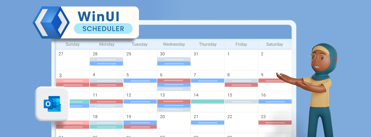 How to Synchronize Outlook Calendar Events with Syncfusion WinUI Scheduler