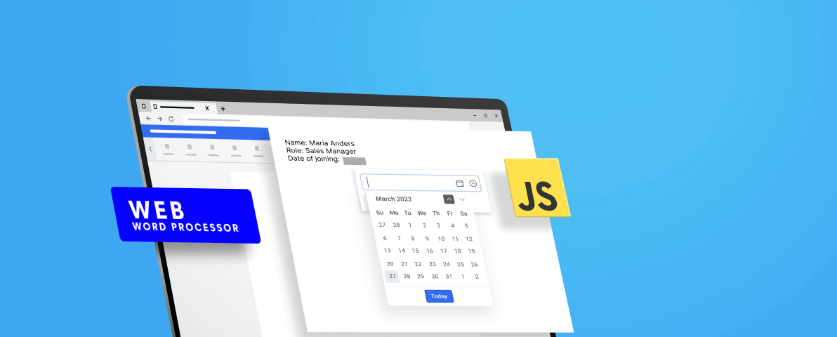 Easily Create a Fillable Form Using JavaScript Word Processor