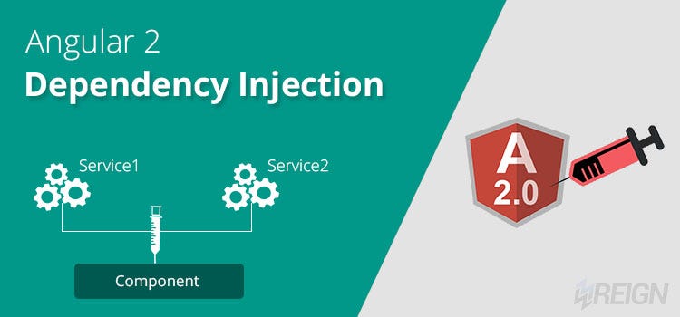 Services and Dependency Injection in Angular (image taken from w3reign.com)