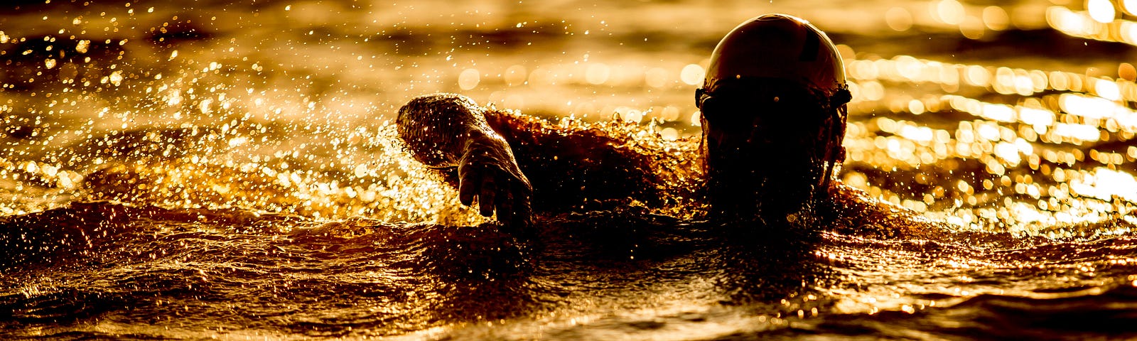 An endurance swimmer demonstrating perseverance.