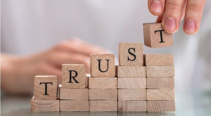 Image of building blocks spelling ‘Trust’