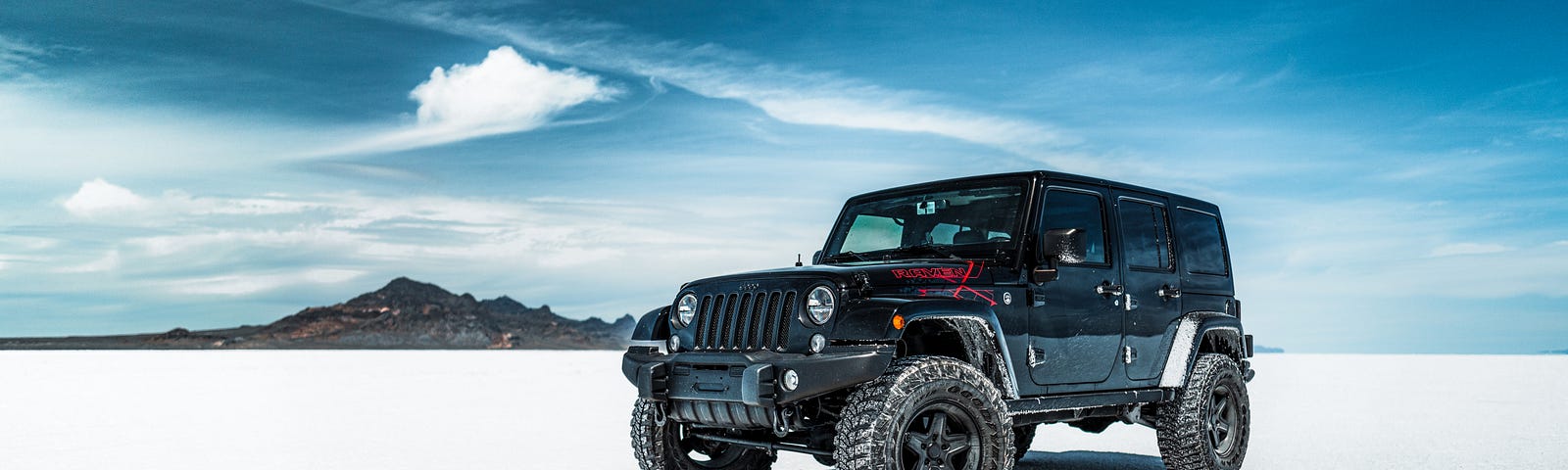 Jeep in the snow