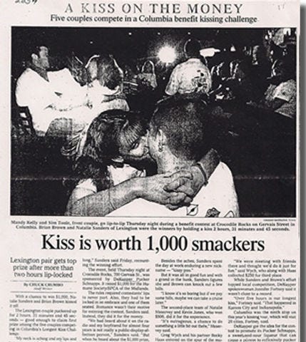 DeKuyper Pucker Schnapps’ Longest Kiss Challenge