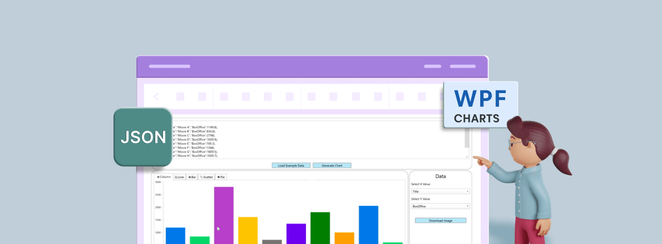 Visualize JSON Data Quickly Using WPF Charts