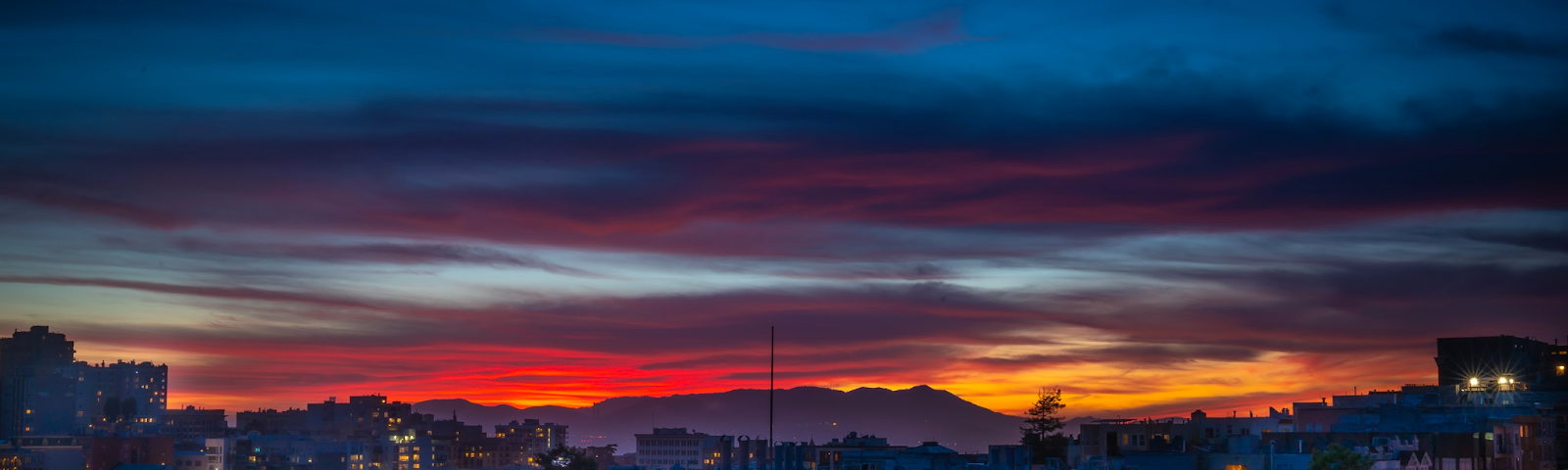 Surise over San Francisco