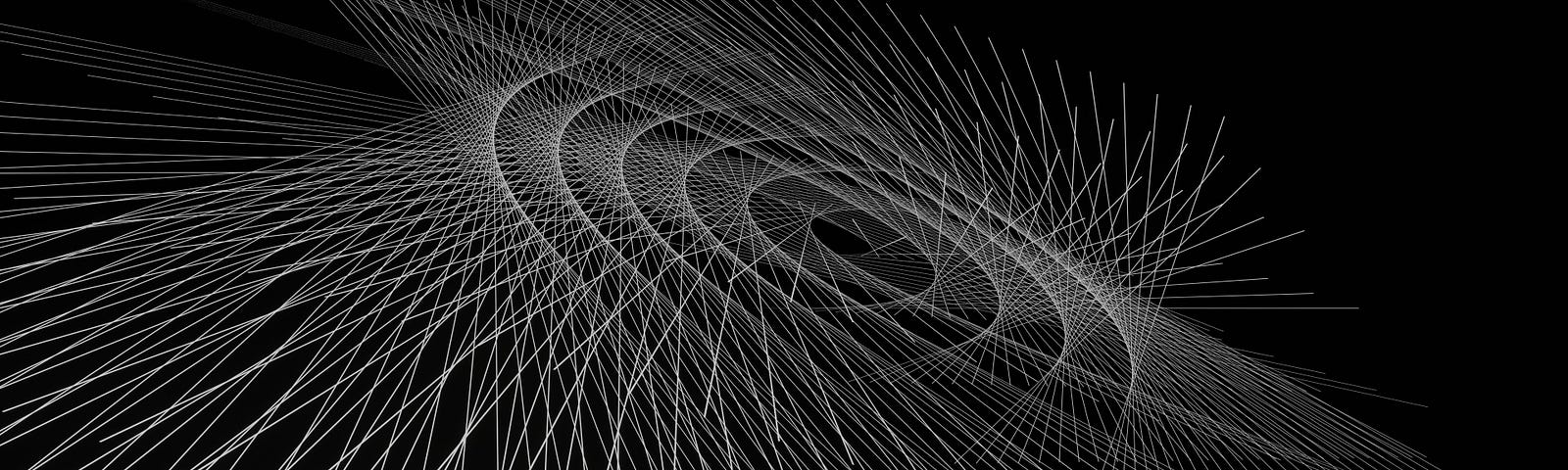 An abstract image of multiple lines