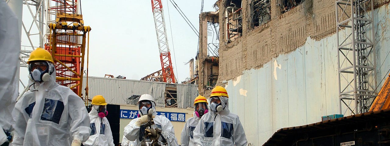IAEA experts at Fukushima