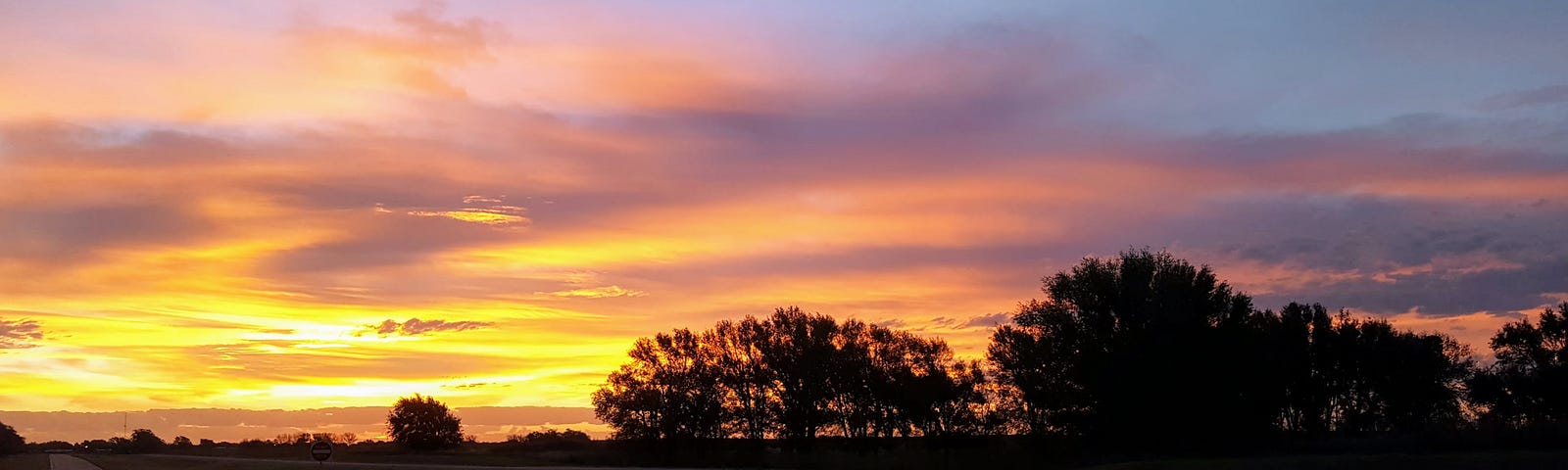 Dawn outside Erick, OK on Route 66.